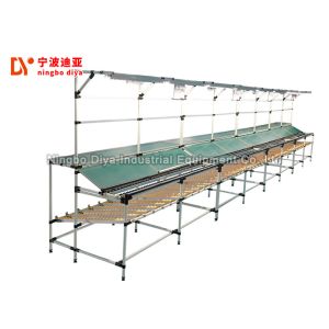 Cheap Heavy Duty Industrial Roller Track , Semi Automatic Production Line With Lean Pipe for sale