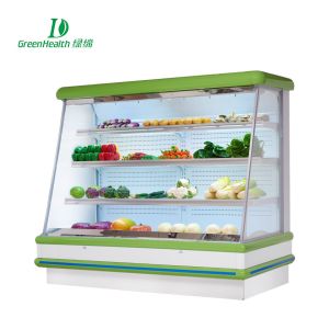 Fruit Store No Frost Open Style Multideck Display Cooler With 4 Layers