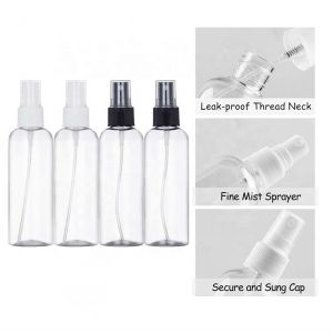 Transparant 5ml-500ml Fine Mist Plastic Water Spray Bottle OEM Service
