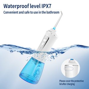 Soft Silicone Electric Dental Flosser Professional Design with 1200-1400 Pulse