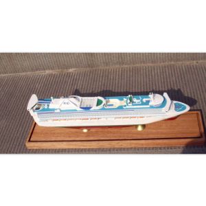 Scale 1：900 Fine Princess Cruise Ship Models , Container Ship Model With ABS