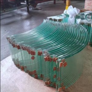 China Clear Low Iron Curved Tempering Guardrails Glass Interlayer Thickness 0.38-3.04mm Glass on sale