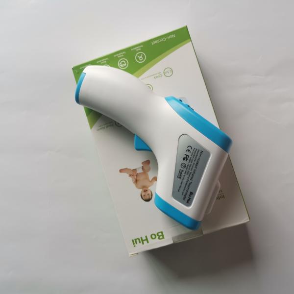 Backlit LCD Display Non Contact Body Thermometer C~F Unit Switch With Alarm