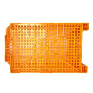 Fruit And Vegetable Folding Plastic Crates Heavy Duty Stackable Vented