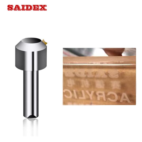 Quality Factory Supply High Quality Acrylic Trimming Machine Special Cnc Single Crystal Diamond Chamfering Milling Tool For Acrylic/PS wholesale