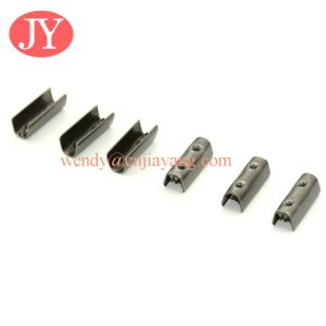 jiayang metal logo aglet engraved logo laser logo shoelace cord end tips