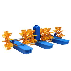 4HP / 3KW Paddle wheel fish pond aerator 8 impeller 4Float