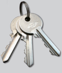 Rim Door Lock Surface Mounted Security Night Latch Lock 50 / 60 / 70mm Backset