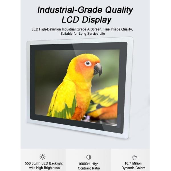 Hospital 24 Inch Embedded Android Industrial Tablet Aio Pc Fanless Lcd Touch Monitor Screen Pc Fanless Monitor for Trash Trolleys