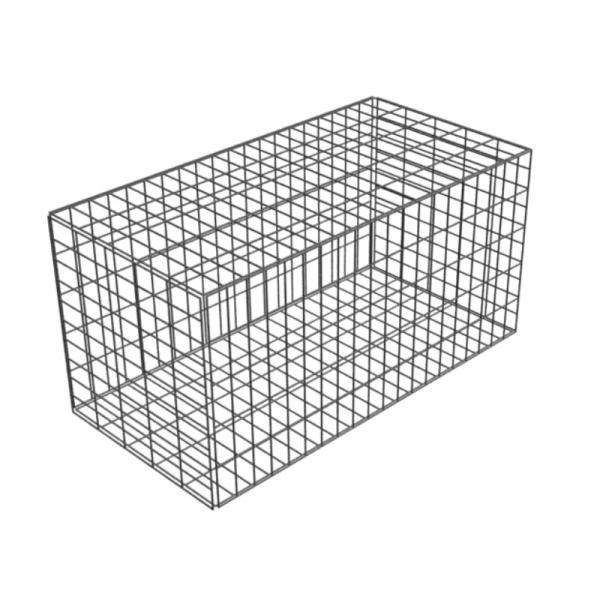 Quality 2x1x1m Galvanized 4mm Gabion Welded Wire Retaining Wall wholesale