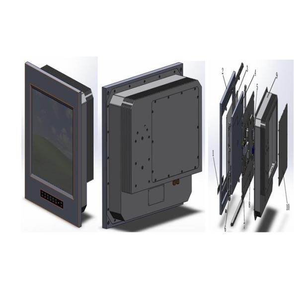 Rugged vehicular and shipboard LCD