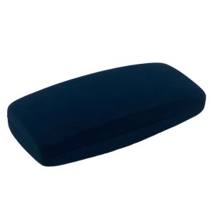 China Dark Blue Embossing Hard Clamshell Sunglasses Case on sale