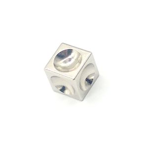 Fixing Block Aluminum Alloy Multifunctional Connector Cube M3 M4 M5 M6 Hex Nut