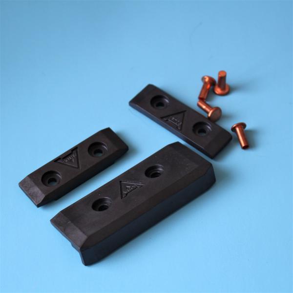 Quality Artos Finishing Stenter Machine Parts Peek Sliding Pads Sets Copper Rivet Carbon Fiber Material wholesale