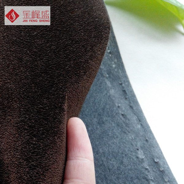 Flocking Jewelry Box Liner Fabric , Claimond Veins Flocked Upholstery Fabric