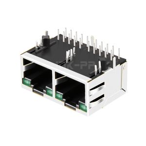 LPJG28851AFNL 10/100/1000 Base-T Tab Up Green/Green LED 1x2 Port RJ45 Integrated
