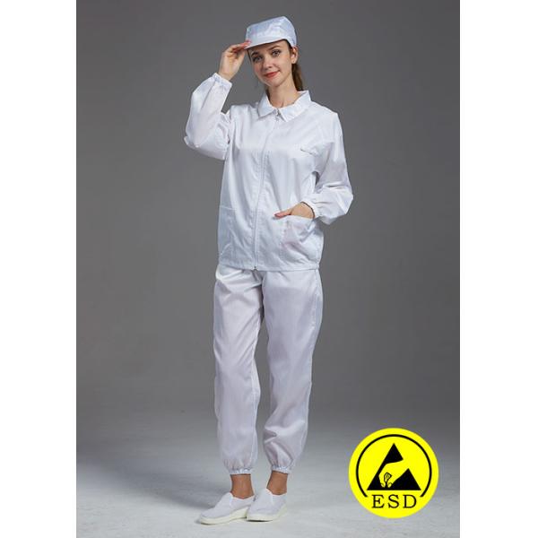 Electronic industry used Anti Static ESD Jacket and pants dark blue autoclaved sterilzd uniform