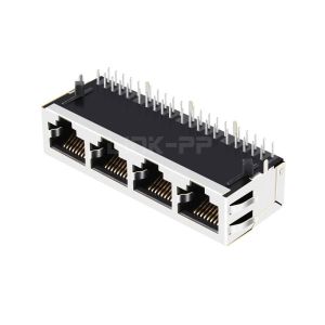 LPJGF46813CNL 10/100/1000 Base-T Tab Down Without LED 1x4 Port RJ45 Female