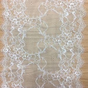 20 cm Underwear Strench Lace Border Eyelash lace edge with ivory black color in