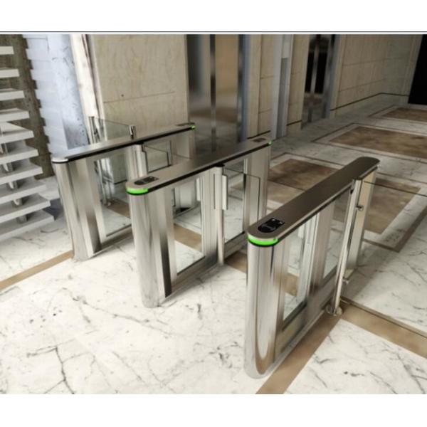 Stainless Steel Triangle Entrance Swing Pedestrian Barrier Gate Machine For