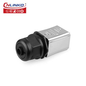 CNLINKO Waterproof IP68 Ethernet Wire RJ45 Connector for Wifi Adapter