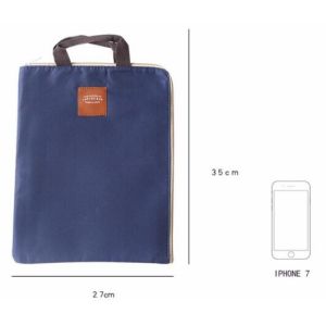 OEM shopping tote color zipper lunch Customized file canvas bag,Recycled canvas