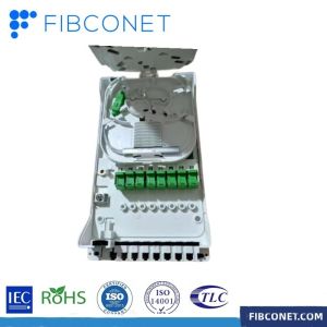 Waterproof 1x8 Splitter SC APC Simplex Fiber Optic Distribution Box for 8/16