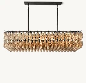 Ceiling Mount Brass LED Foyer Chandelier Foyer Lights Modern Chrome Finish