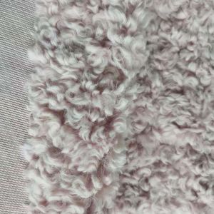 Anti Static Weft Knitted Faux Fur Fabric Knitted Lady Garments With 100%