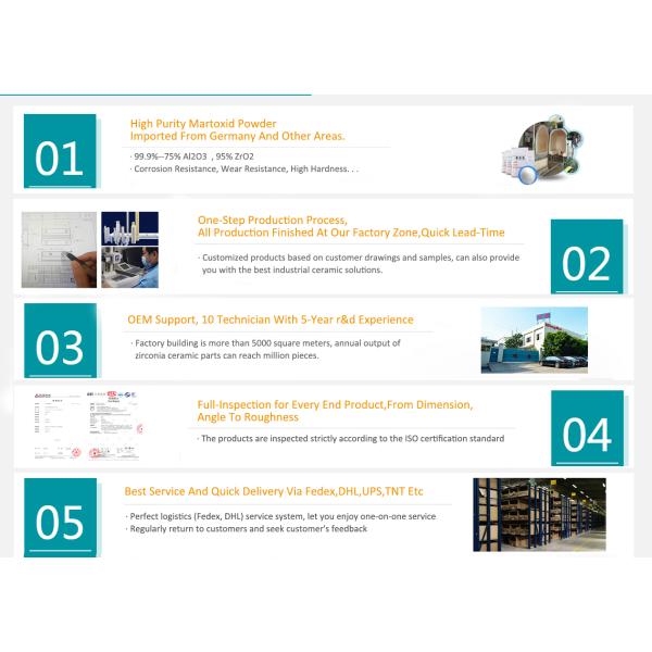 Precise Machinable Alumina Ceramic Shaft For Pump High Performance