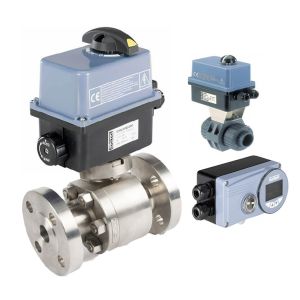 Burkert 8804 Electric Rotary Actuator With 2/2 Way Ball Valve For Control Valve