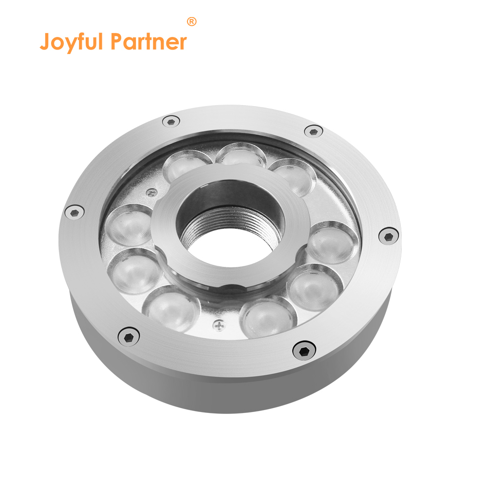 China DC24V Waterproof RGB LED Ring Colorful Nozzle Lamp Underwater Light Fountain 9W & 27W IP68 Rating on sale