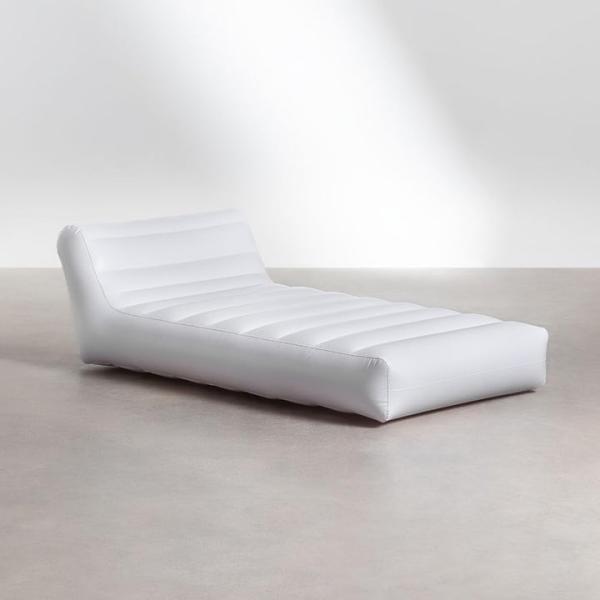 Outdoor Pool Lounger with Water Bed Bean Bag Sofa Air Bed 160cm L x 90cm W Durable