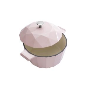 9 Inch Non Stick Enamel Soup Pot PFOA Free 3.8L Corrosion Resistant