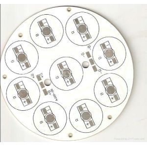 China Led Aluminium PCB Board With One Layer Thickness 1.6mm 40W Power 108mm Dia Apply on sale