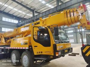 Cheap Used XCMG 50 Ton Truck Mounted Crane QY50K 4 Axles 56m boom jib length for sale