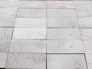 Cheap Modern Natural Grey Volcanic Rock Tiles Outdoor Paving Tiles Stain Resistance for sale