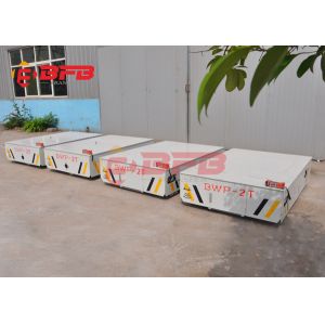 Dead Man Stop Heavy Duty Material Handling Carts , Trackless Rail Transfer Car
