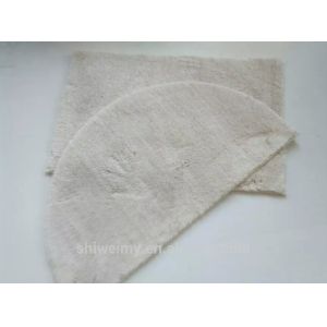 Half round shaggy microfiber entrance mat