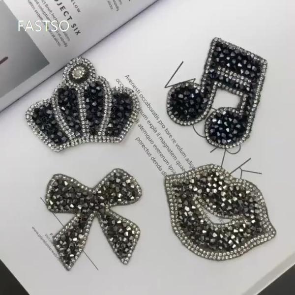 Custom Embroidered Patches Embroidery Custom Rhinestone Patches Sew On Custom