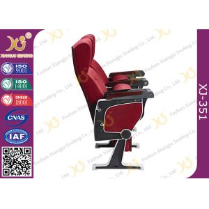 University Classroom Fabric Cover Foldable Theatre Seating With ABS Tablet