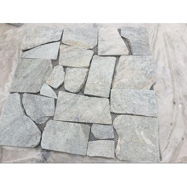 Green Quartzite Random Flagstone,Crazy Stone,Irregular Flagstones,Landscaping