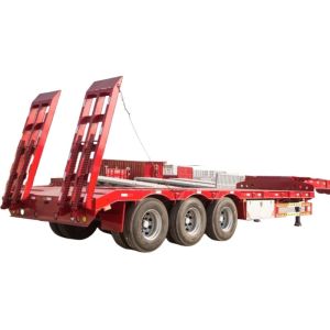 XM Group 4 Axle Low Bed Trailer Hydraulic Front Load Gooseneck Detachable Lowboy