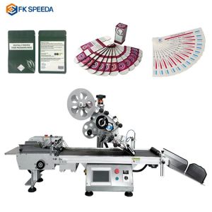 Advanced Automatic Cosmetic Labeling Machine for Plastic Round and Flat Bottles