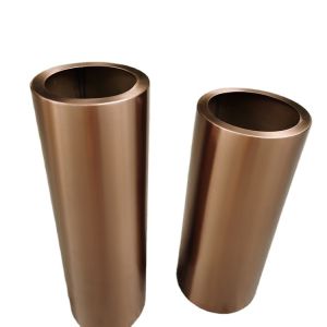 Luxury big round metal flower pot vertical garden flower planter