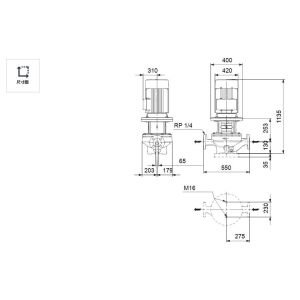 Grundfos TP 65-945/2 Suitable for commercial air conditioning single-stage in