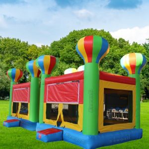 PVC Inflatable Pink Jumping Castle Water Slide Bouncy House for Customized Color