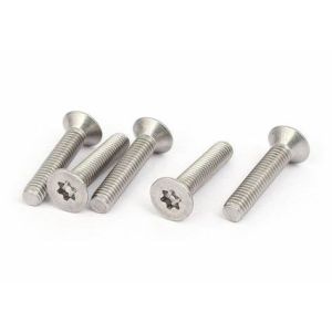 Corrosion Resistant 16 Thread Count Zinc Plated Sharp Point Security Metal Screw