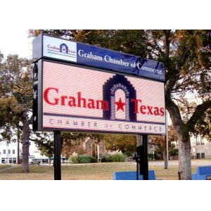 High Uniformity Outdoor Full Color LED Display Video Wall , P10 Led Screen