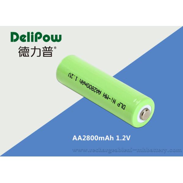 2800mAh 1.2 V Nimh Rechargeable Batteries , Rechargeable Nimh Batteries AA OEM Acceptable